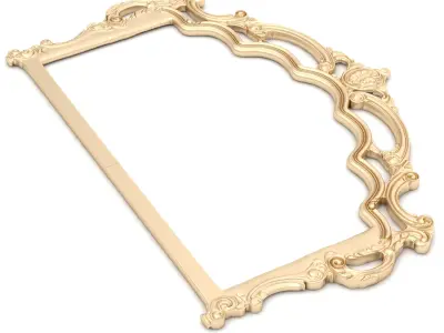 Bed Ornament Frame 8 - For CNC and Interior 3D model