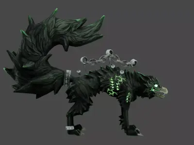 fenrir Low-poly 3D model
