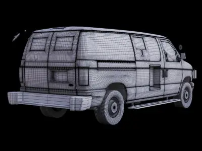 Armored Van Money Truck 3D model