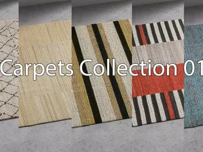 Carpets Collection 01 Hi-res 3D model