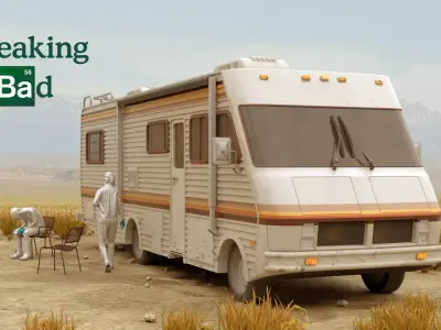 1986 Fleetwood Bounder from Breaking Bad 3D model