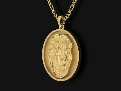 Lion Pendant 4 3D print model
