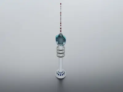 Burj Baghdad 3D Model Low-poly 3D model