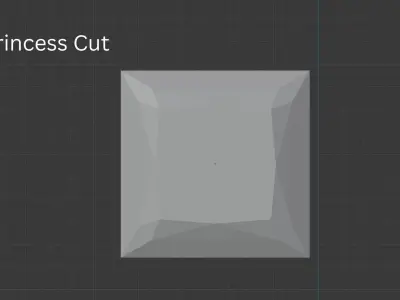 10 Diamond Cut Collection 3D model
