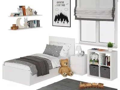 Universal children room 3D model