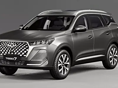 Chery Tiggo 7 2024 with Interior 3D model