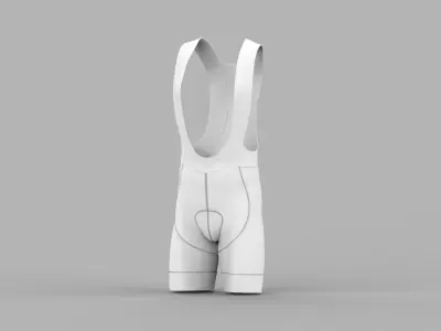 Mens Cycling Bib Shorts Biker Marvelous Designer UV MAP OBJ 3D model