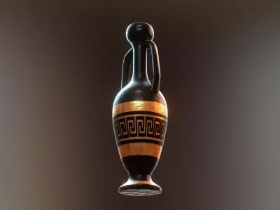 Ancient Greek Pot 3 Low-poly 3D model