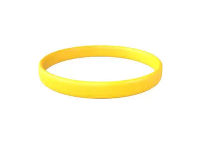 Silicone Wristband v1 003 Low-poly 3D model