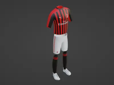 Milan Sportwear Low-poly 3D model