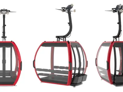 Cableway D-Line 3D model