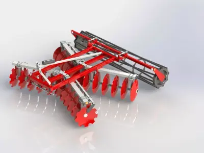 WG 1014 - Disc harrow 150 - 240 3D model