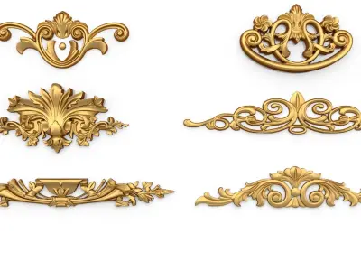 Acanthus Leaves Collection 12 3D model