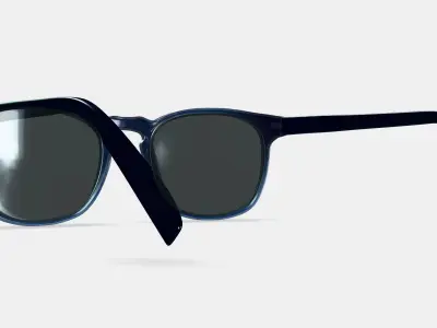 Elio Sunglasses in Inlet Crystal 3D model
