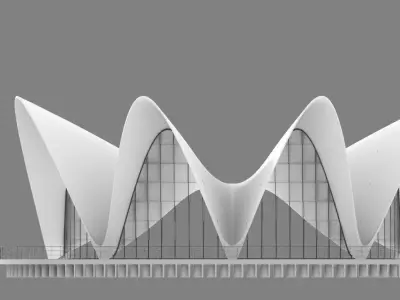 Oceanografic Valencia Felix Candela 3D model