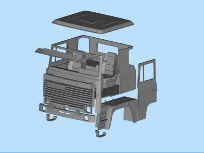 3D print Old Truck Cab Ready to be sliced and printed 3D print model