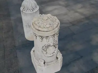 Pisa sandstone column Scan Italy 3D print top 3D model