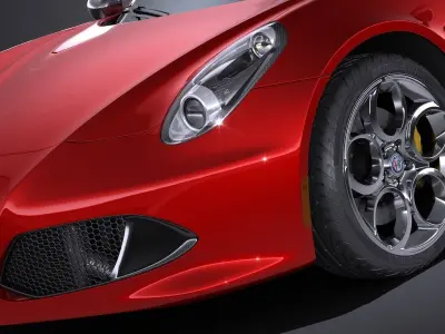 Alfa Romeo 4C Spider 2016 3D model