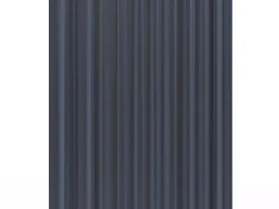 Cornice Classic Curtain 03 Chrome Low-poly 3D model