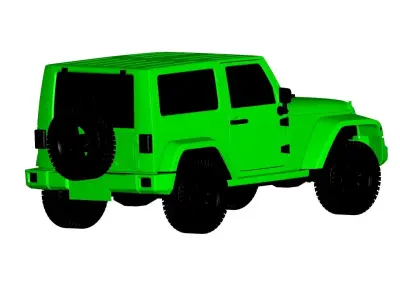 jeep wrangler 2010 3D model