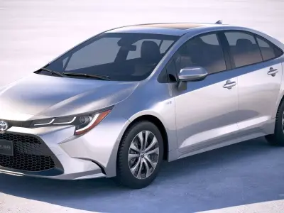 Toyota Corolla sedan hybrid US 2020 3D model