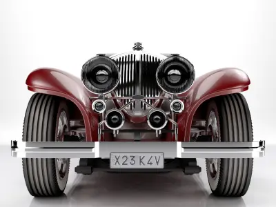Classic Old Car 3D model