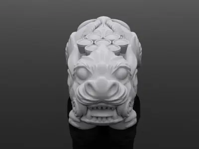 chinese dragon statue 3D print model