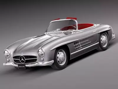 Mercedes-Benz 300SL Roadster 1956 3D model