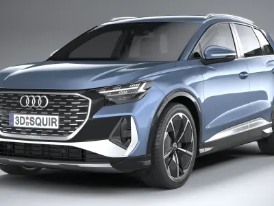 Audi Q4 e-tron s-line 2022 3D model