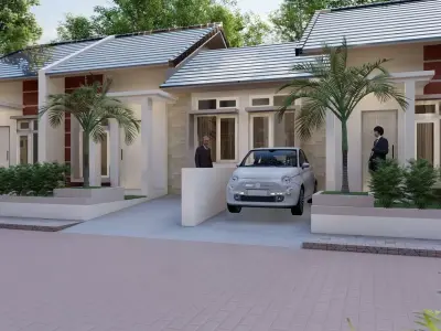 DESAIN PERUMAHAN MINIMALIS 3D model