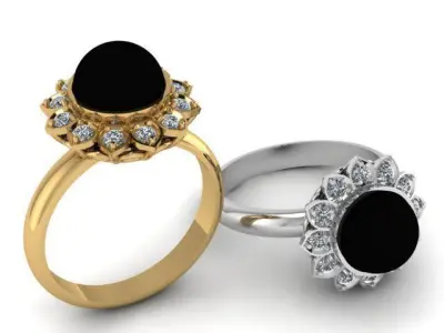 Luxury Wedding Ring 3d Printable Model 3D print model