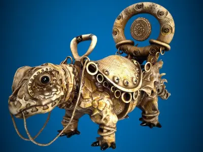 Reptile warrior 3D model