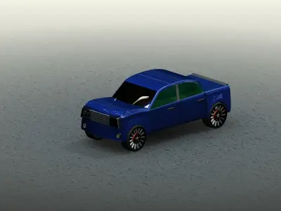 Car pickup truck Free 3D model