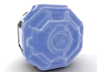 Futuristic SciFi Energy Core model pack Low-poly 3D model