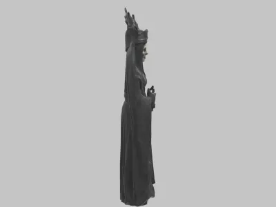 Evil Medieval Queen Figure Low-poly 3D model