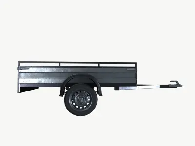 Car Trailer 3D model