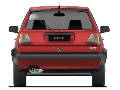 Volkswagen Golf II GTI  3-door 1992 3D model