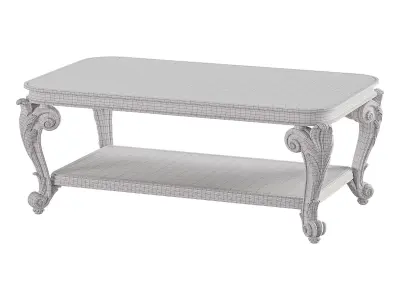 Luxury Louise Coffee table  Low-poly 3D model