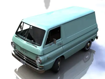 DODGE A100 COMPACT VAN 1964 3D model