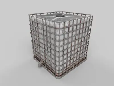 diesel tank Low-poly 3D model