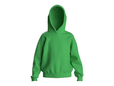 Kids male hoodie 3D model