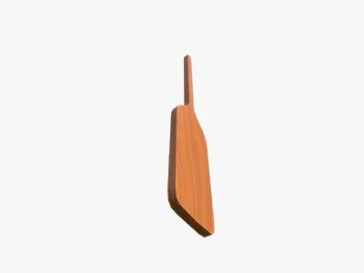 Cartoon Paddle Low-poly 3D model