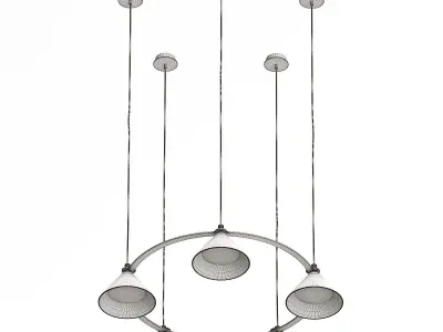 Zero Lumo Circle Pendant Light - neutral colors 3D model