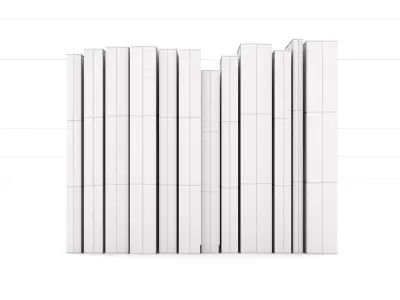 12 hardcover beige books Free 3D model