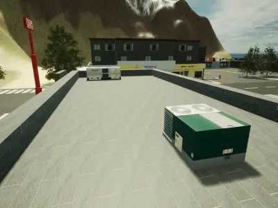 OXXO - Tienda de conveniencia Low-poly 3D model