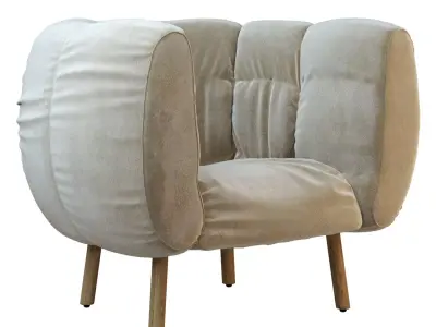Bruehl Magnolia Armchair 3D model