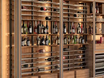 Wine Cabinet 3D model