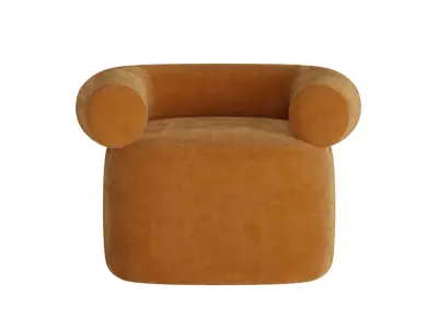 Soul Upholstered Arm Chair 3D model