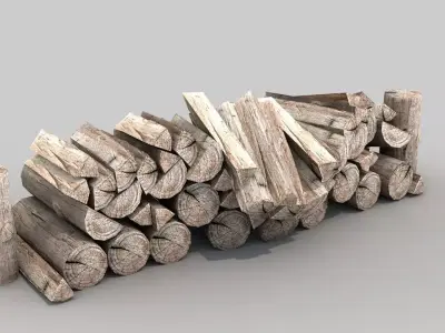 Firewood Nature 3D model