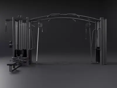 Fully MultiFunctional Fitness Machine 3D model